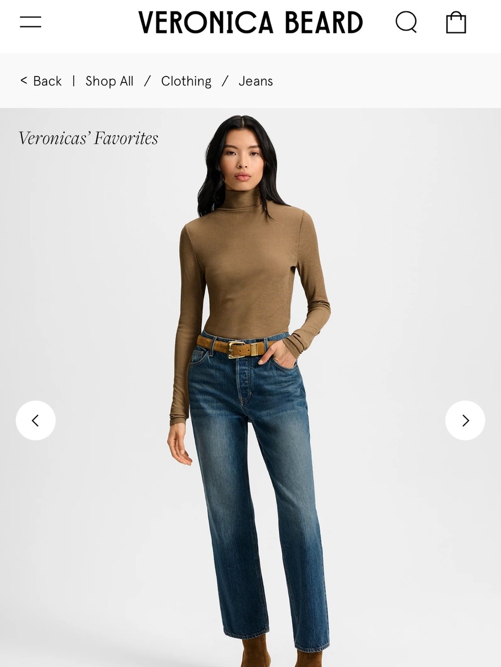 NWT - Veronica Beard - Leah straight leg jeans - size 25 - color equinox blue